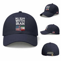 No War With Iran Baseball Cap Support Iranian People Peace