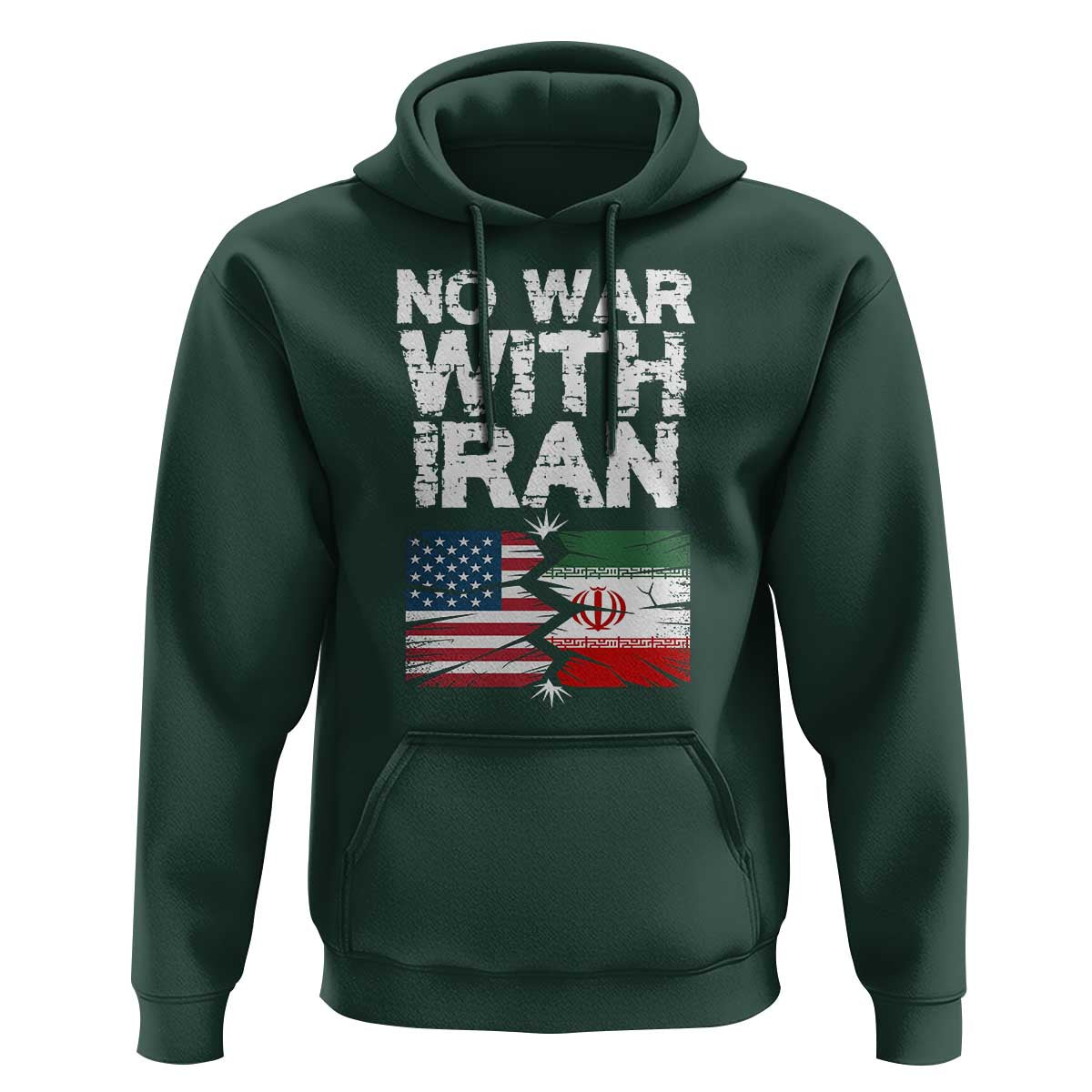 No War With Iran Hoodie Support Iranian People Peace