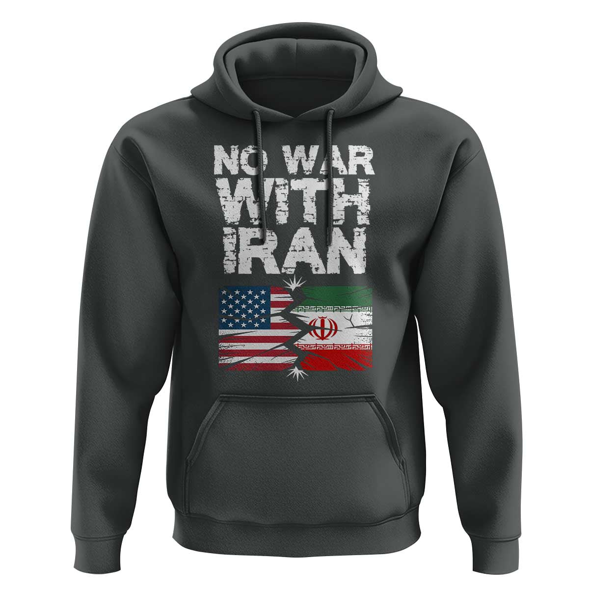 No War With Iran Hoodie Support Iranian People Peace