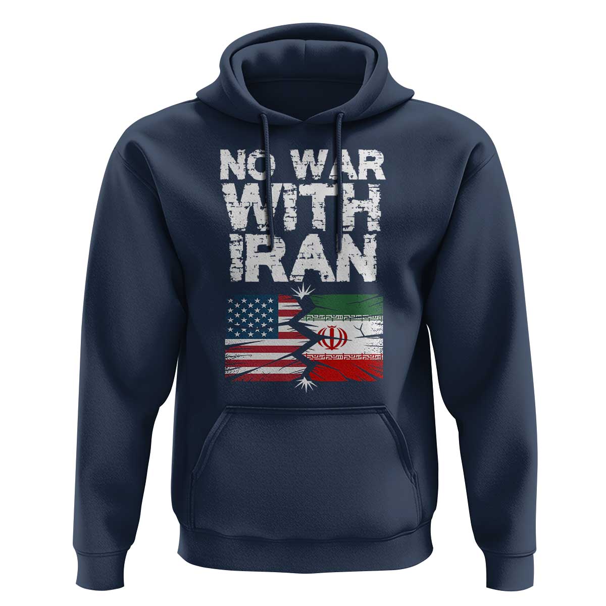 No War With Iran Hoodie Support Iranian People Peace
