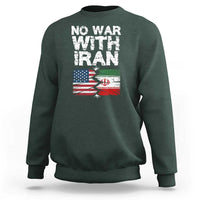 No War With Iran Sweatshirt Support Iranian People Peace