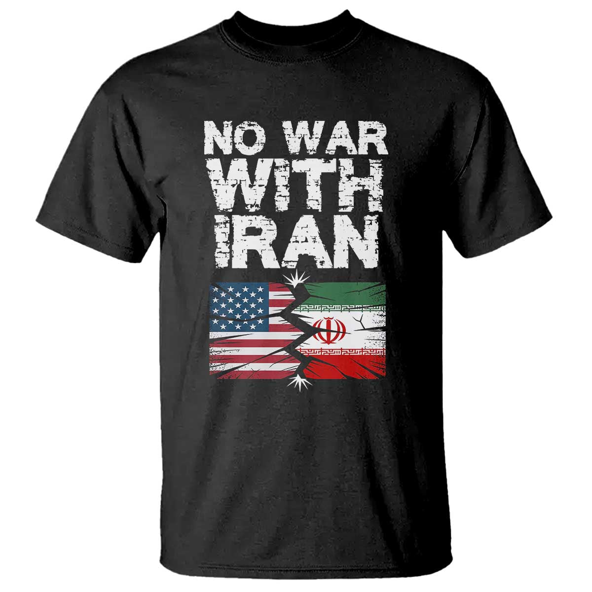 No War With Iran T Shirt Support Iranian People Peace