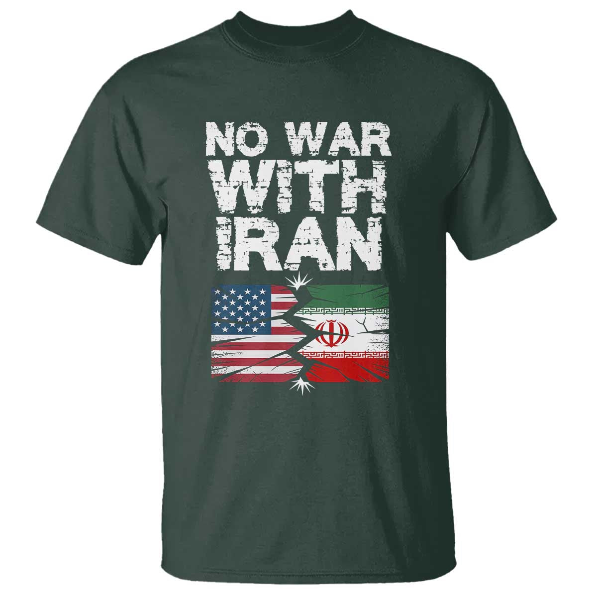 No War With Iran T Shirt Support Iranian People Peace