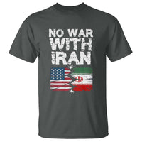 No War With Iran T Shirt Support Iranian People Peace