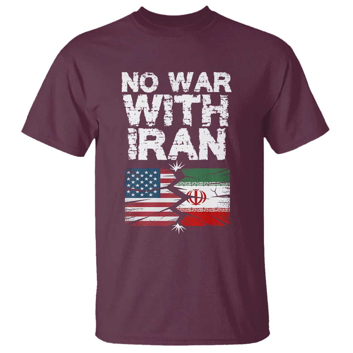 No War With Iran T Shirt Support Iranian People Peace