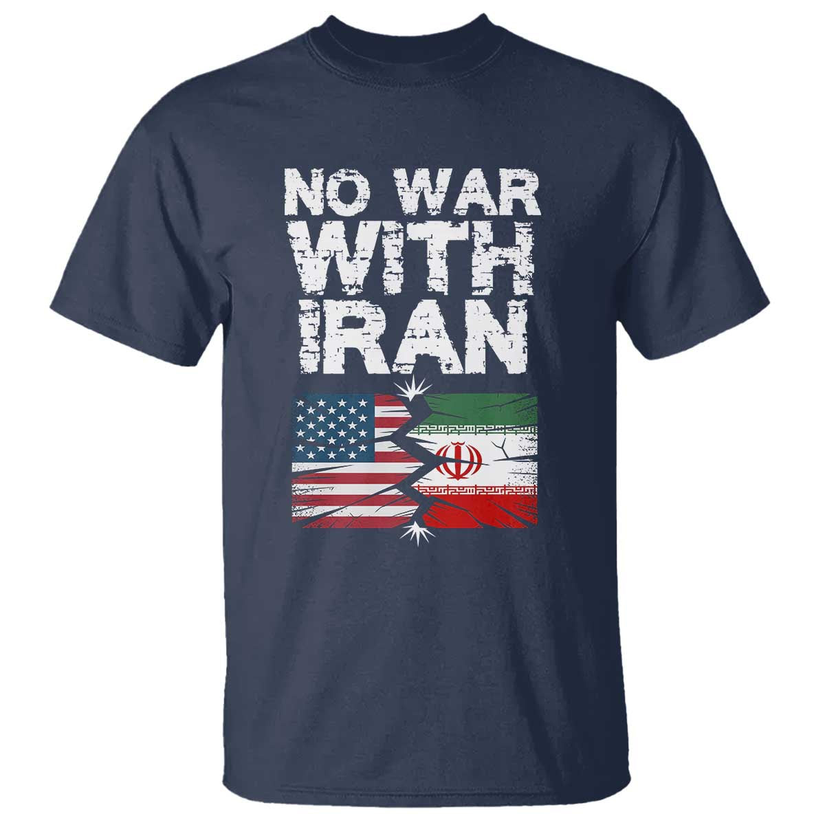No War With Iran T Shirt Support Iranian People Peace