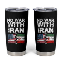 No War With Iran Tumbler Cup Support Iranian People Peace