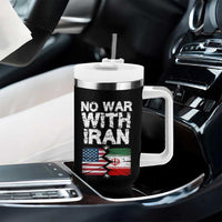 No War With Iran Tumbler With Handle Support Iranian People Peace