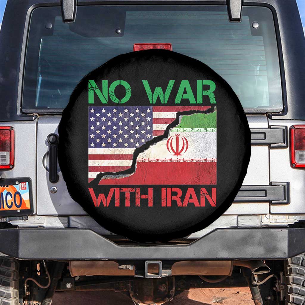 No War With Iran Spare Tire Cover Middle East Freedom