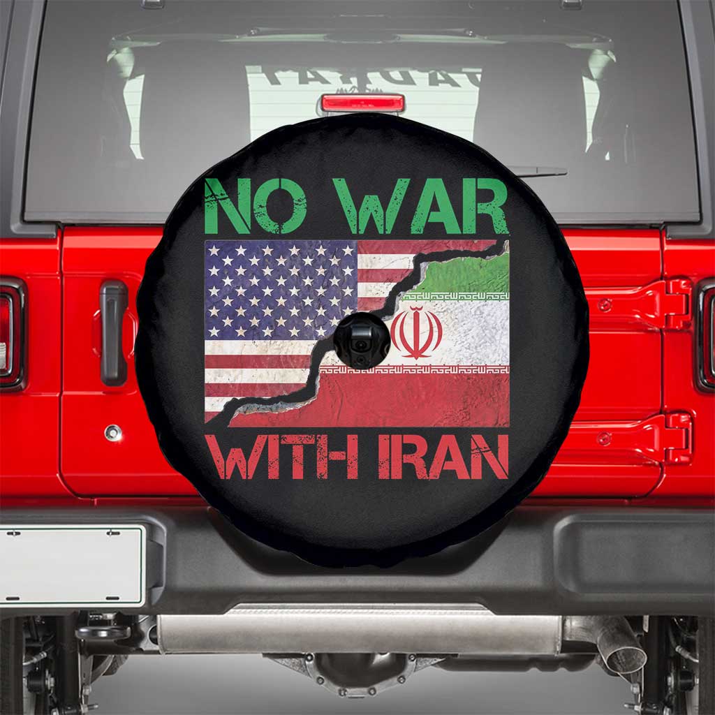No War With Iran Spare Tire Cover Middle East Freedom