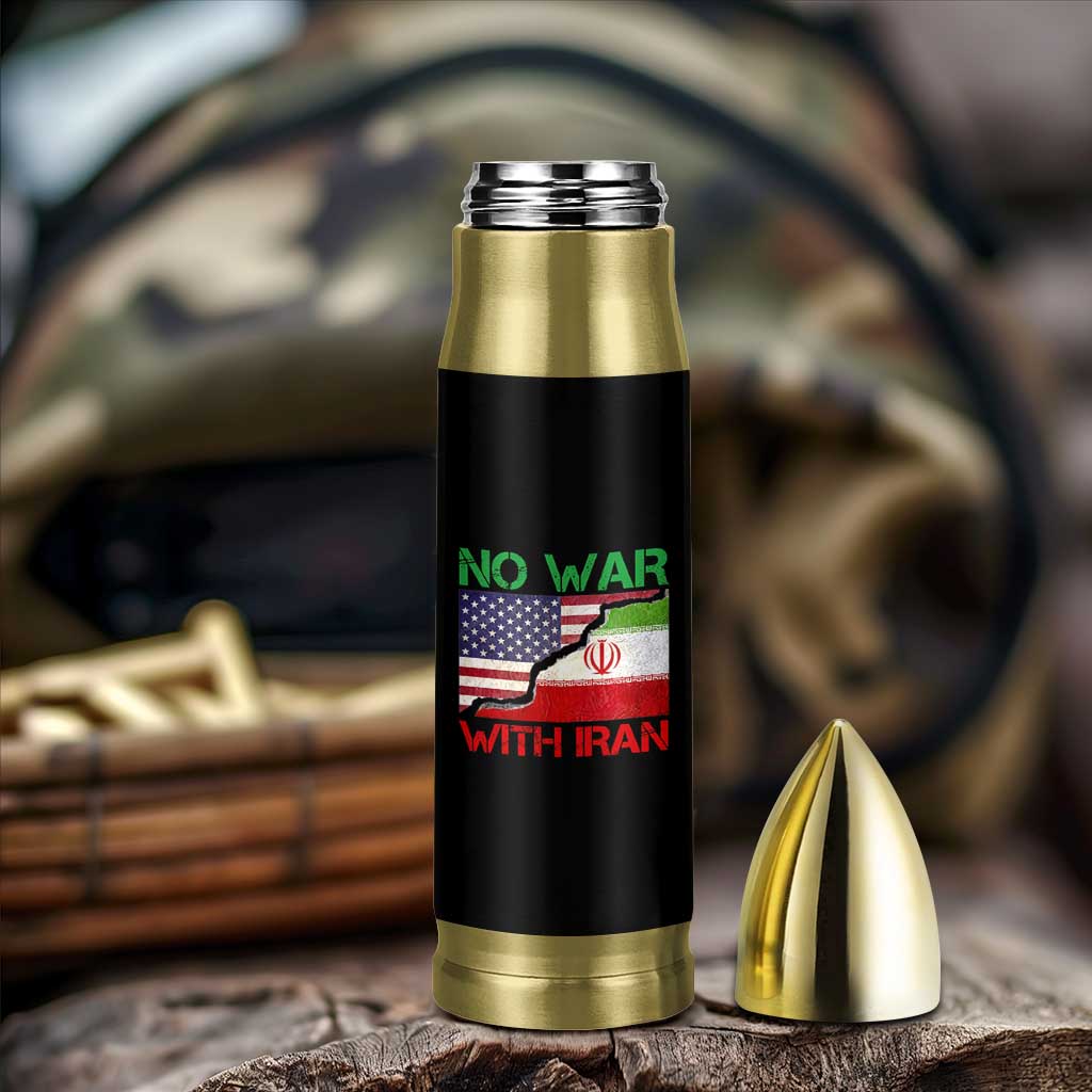 No War With Iran Bullet Tumbler Middle East Freedom