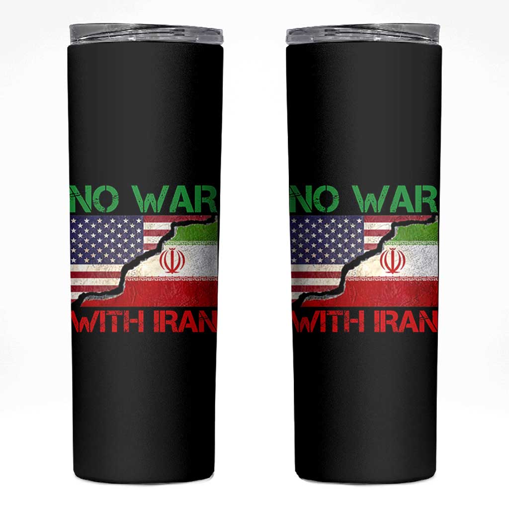 No War With Iran Skinny Tumbler Middle East Freedom