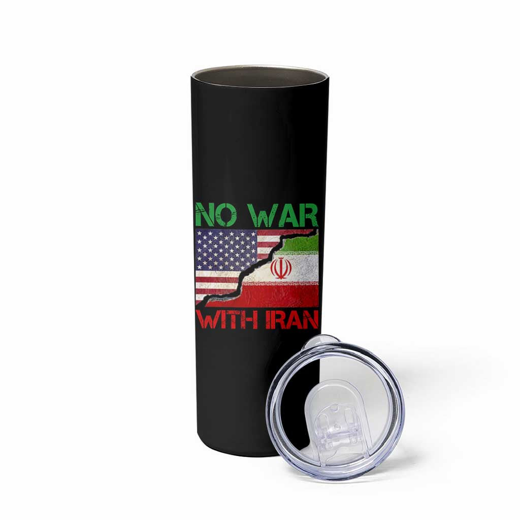 No War With Iran Skinny Tumbler Middle East Freedom