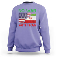 No War With Iran Sweatshirt Middle East Freedom