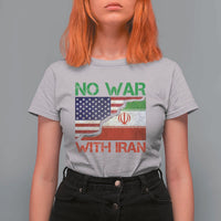 No War With Iran T Shirt For Women Middle East Freedom