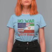 No War With Iran T Shirt For Women Middle East Freedom