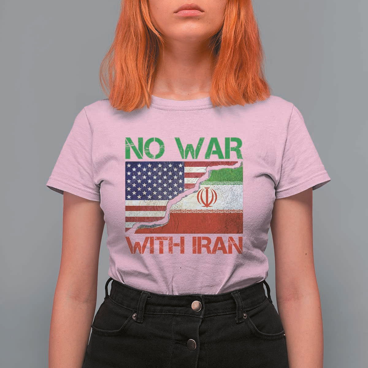 No War With Iran T Shirt For Women Middle East Freedom
