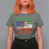 No War With Iran T Shirt For Women Middle East Freedom