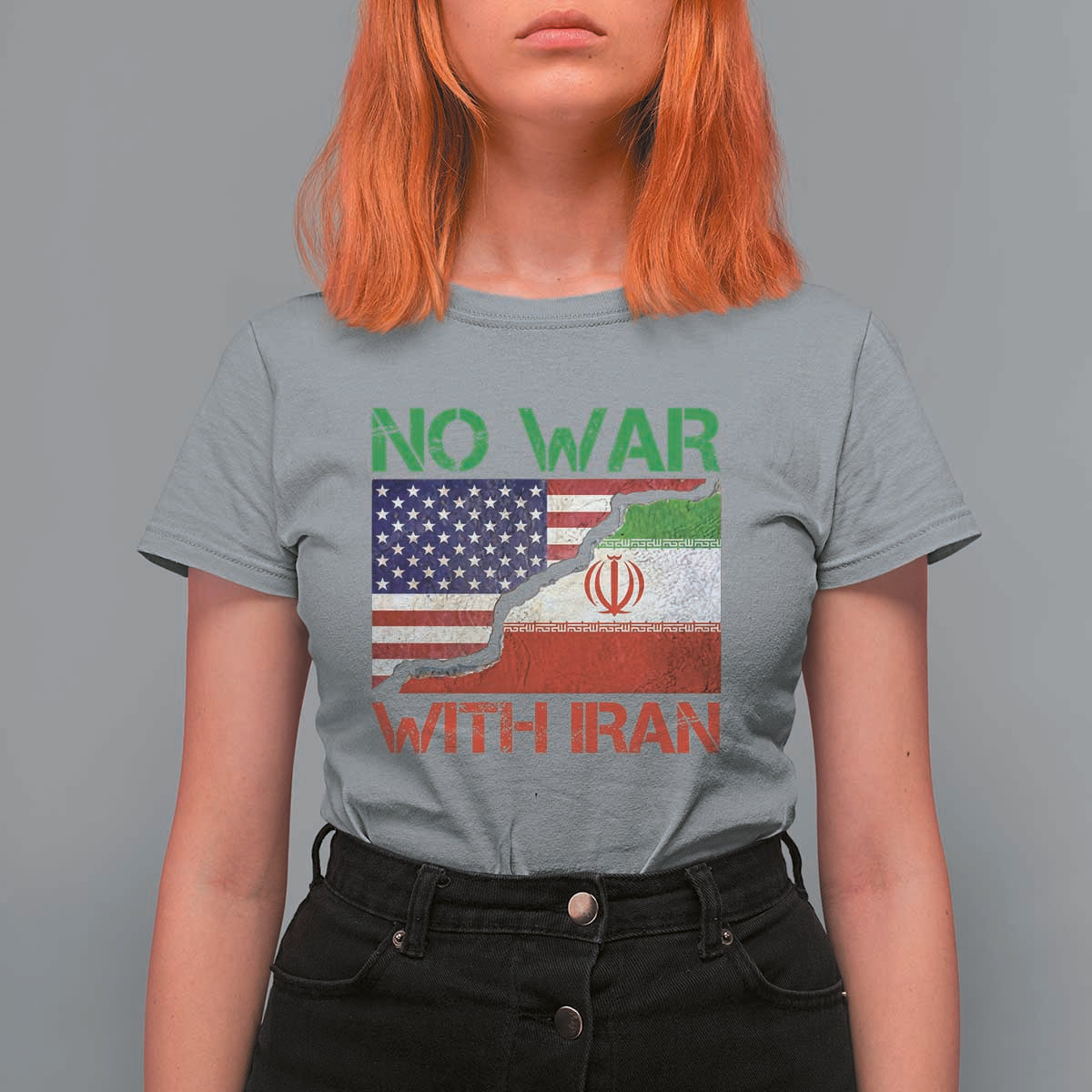 No War With Iran T Shirt For Women Middle East Freedom