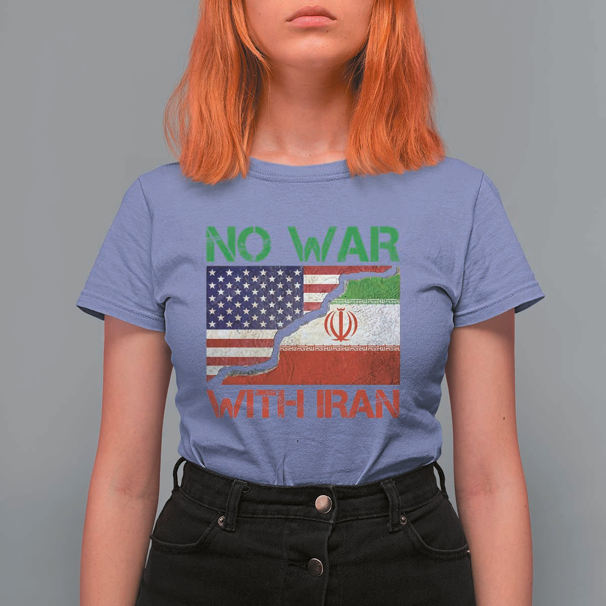 No War With Iran T Shirt For Women Middle East Freedom