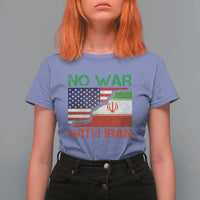 No War With Iran T Shirt For Women Middle East Freedom