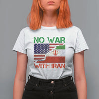No War With Iran T Shirt For Women Middle East Freedom