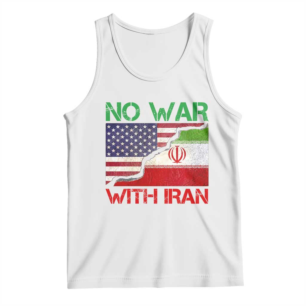 No War With Iran Tank Top Middle East Freedom