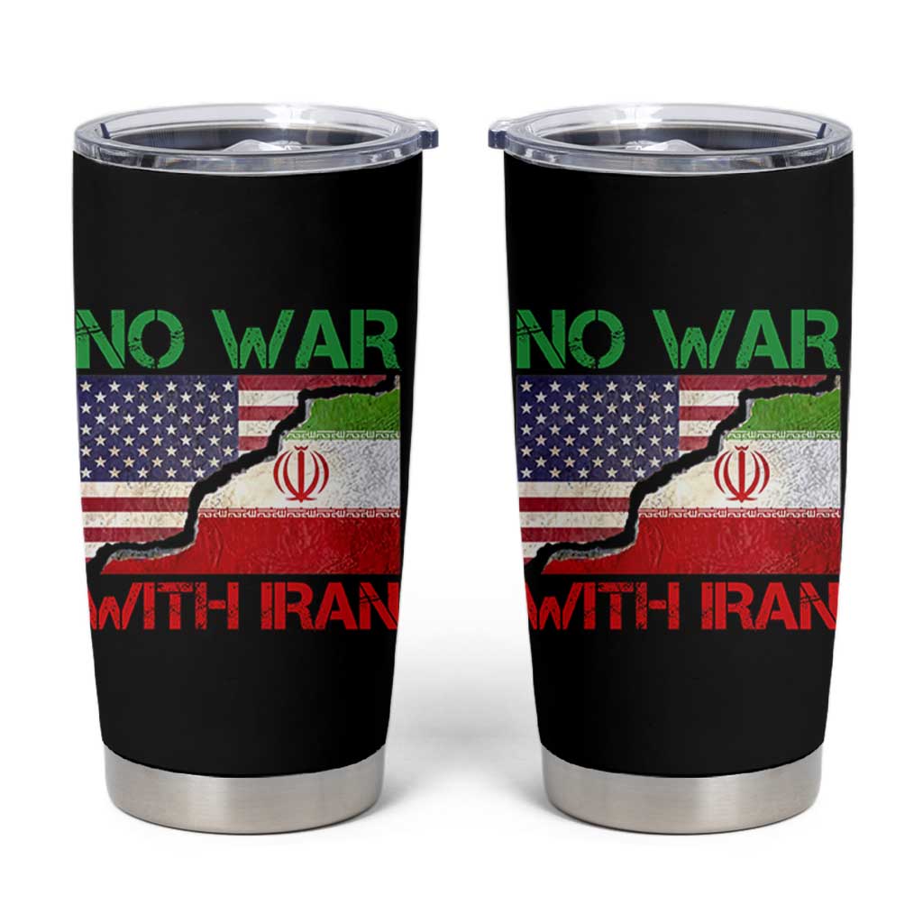 No War With Iran Tumbler Cup Middle East Freedom