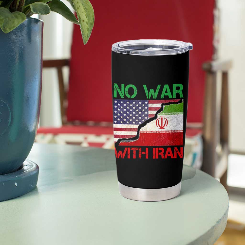 No War With Iran Tumbler Cup Middle East Freedom
