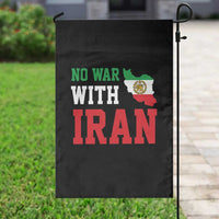 No War With Iran Garden Flag Iran Freedom Protest