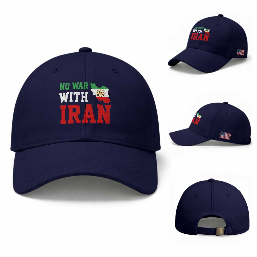 No War With Iran Baseball Cap Iran Freedom Protest