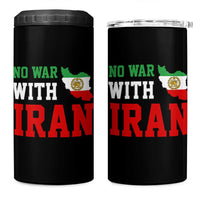 No War With Iran 4 in 1 Can Cooler Tumbler Iran Freedom Protest