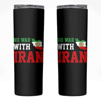 No War With Iran Skinny Tumbler Iran Freedom Protest