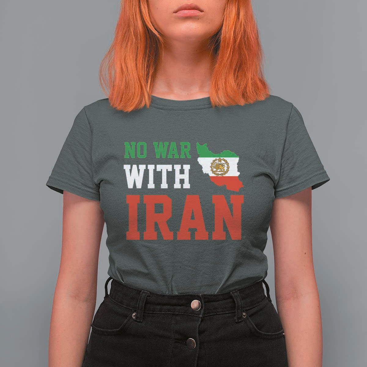 No War With Iran T Shirt For Women Iran Freedom Protest