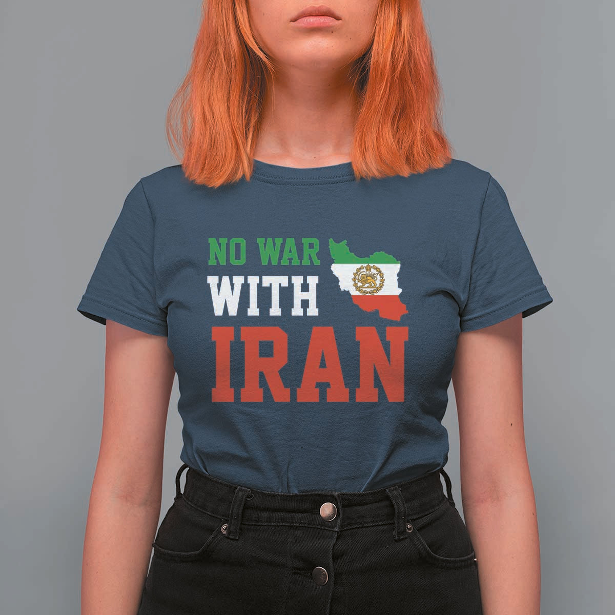 No War With Iran T Shirt For Women Iran Freedom Protest