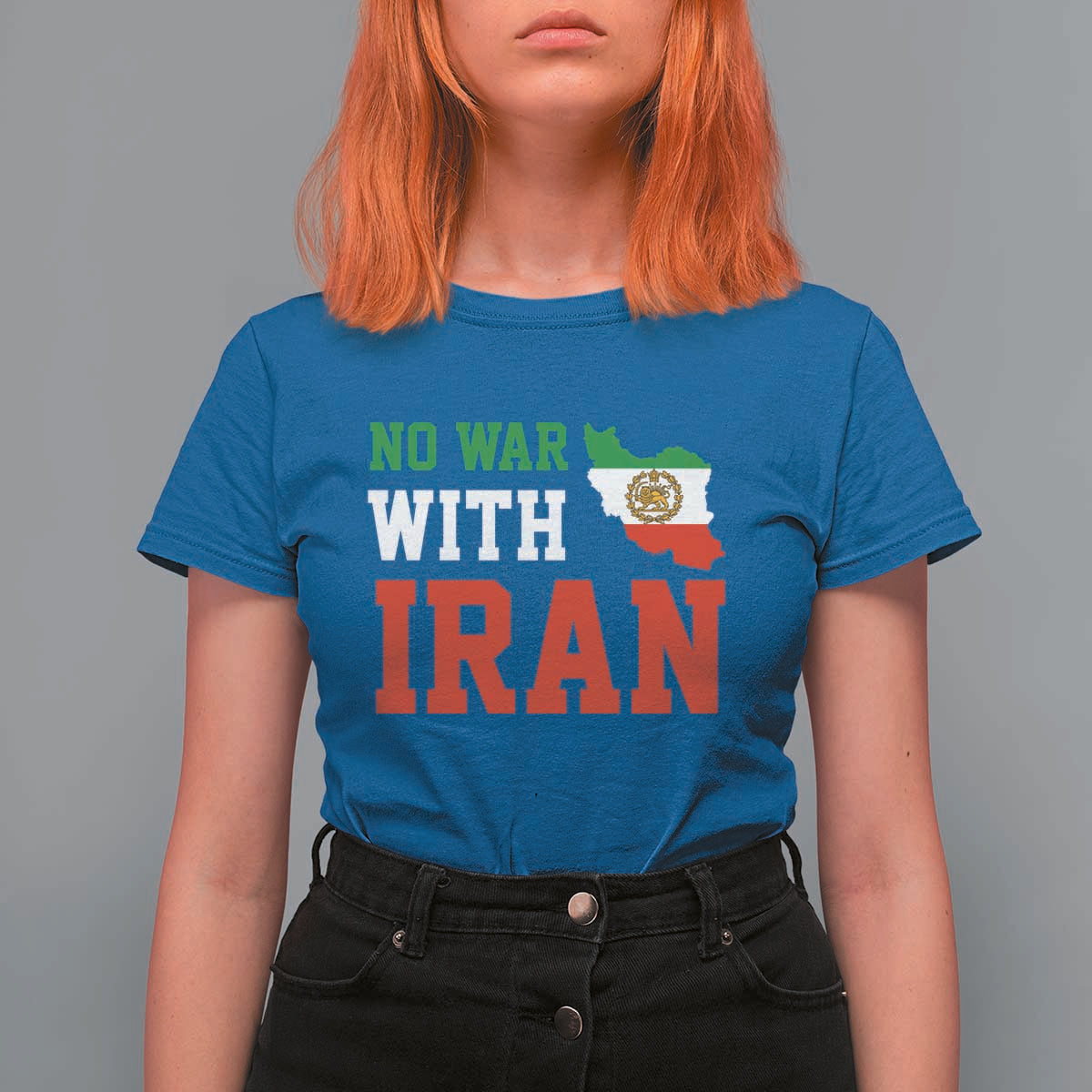 No War With Iran T Shirt For Women Iran Freedom Protest