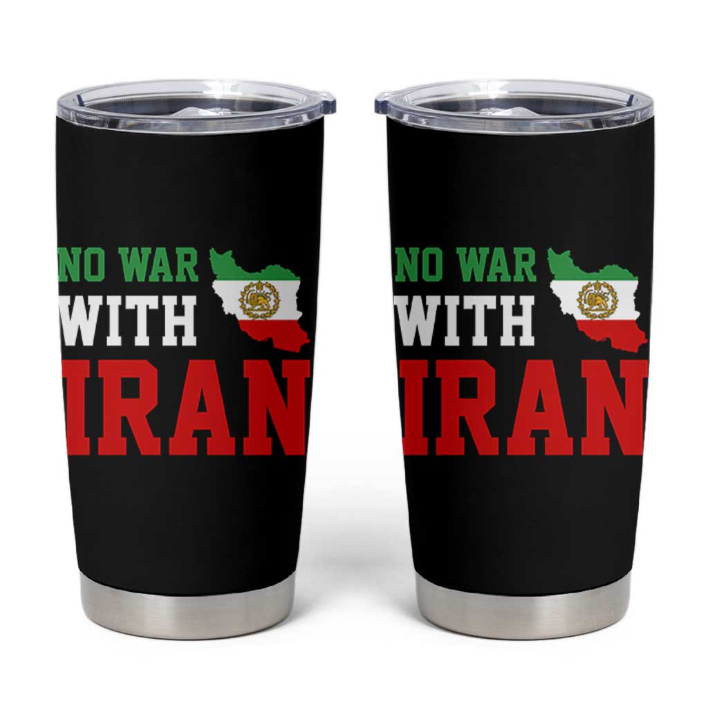 No War With Iran Tumbler Cup Iran Freedom Protest