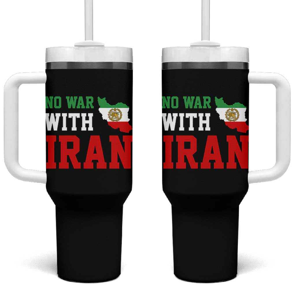 No War With Iran Tumbler With Handle Iran Freedom Protest