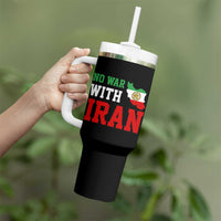 No War With Iran Tumbler With Handle Iran Freedom Protest