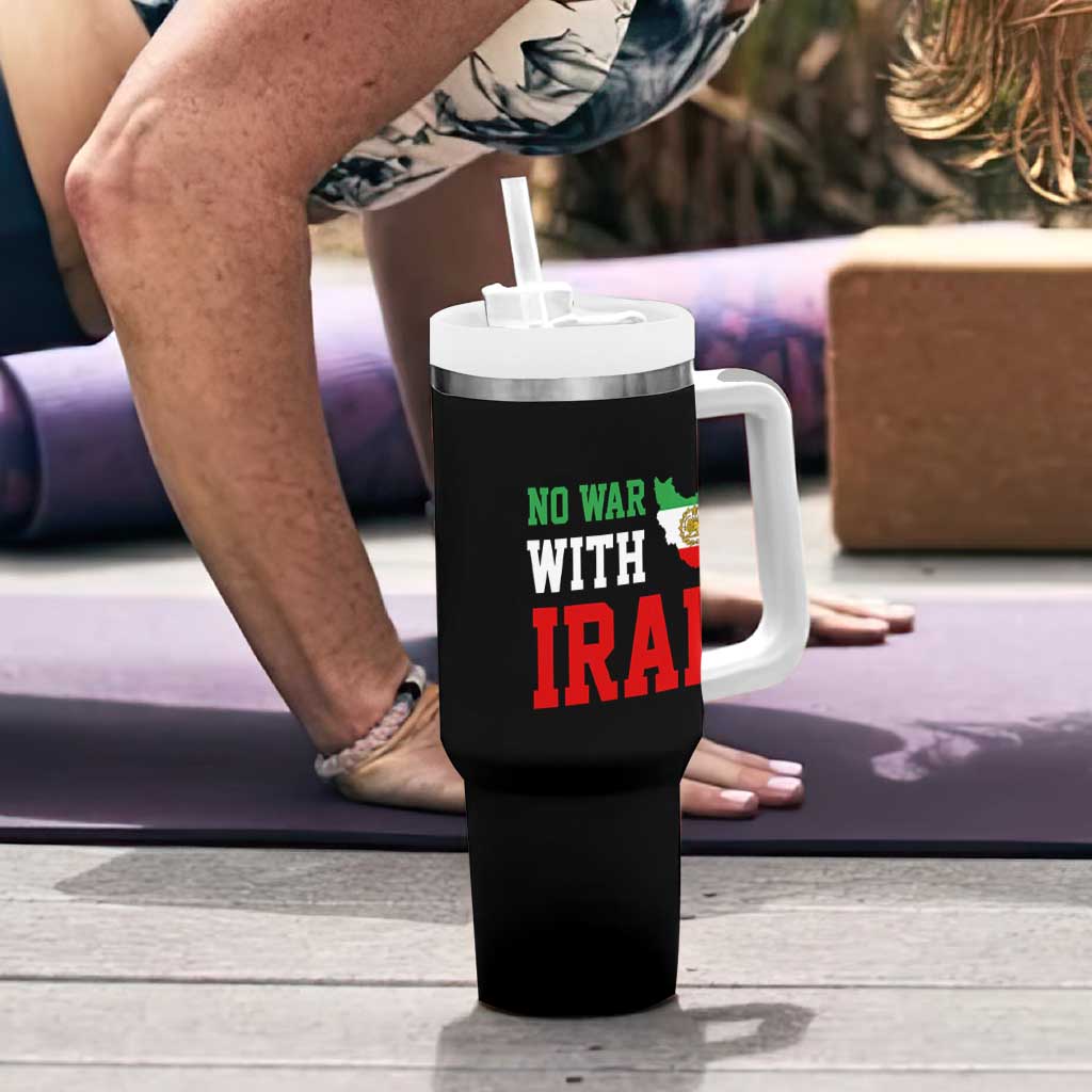 No War With Iran Tumbler With Handle Iran Freedom Protest