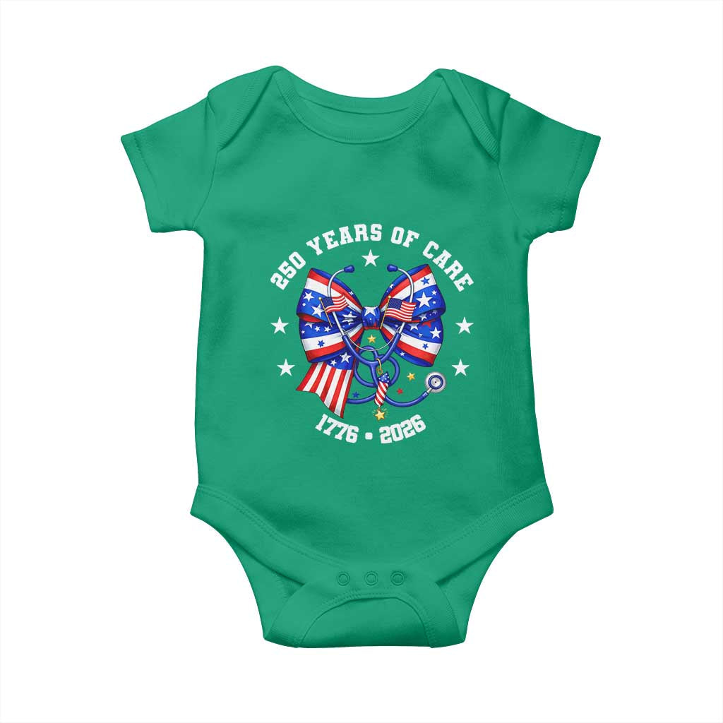 Nurse 250 Years Of Care Baby Onesie Patriotic American Nurse Gift