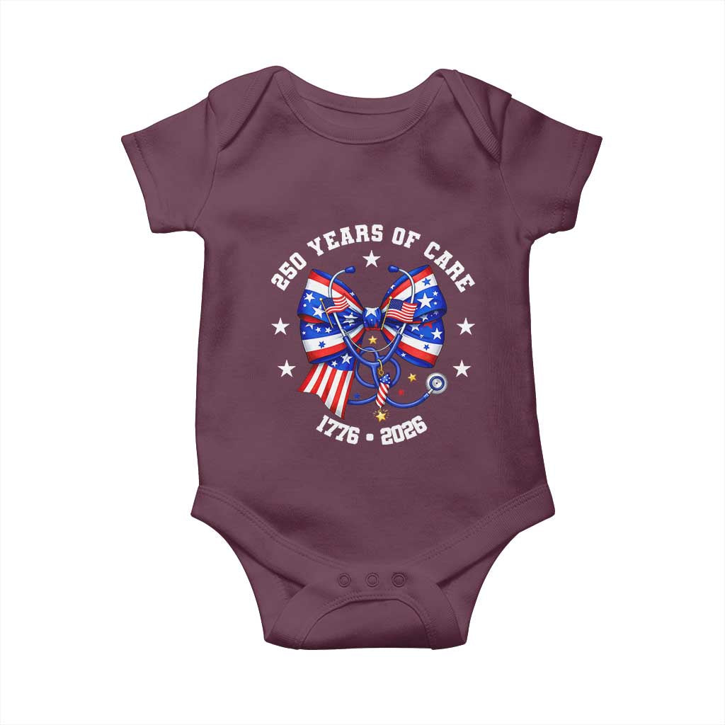 Nurse 250 Years Of Care Baby Onesie Patriotic American Nurse Gift