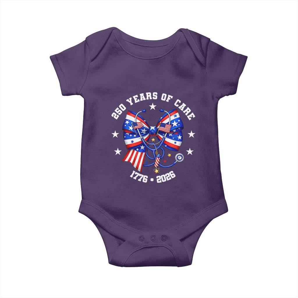 Nurse 250 Years Of Care Baby Onesie Patriotic American Nurse Gift