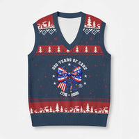 Nurse 250 Years Of Care V-Neck Knit Sweater Vest Patriotic American Nurse Gift
