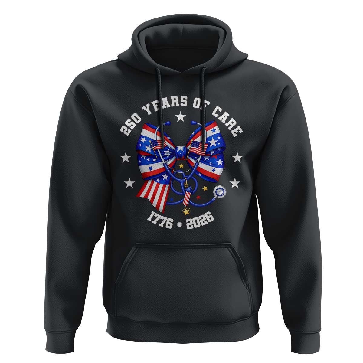 Nurse 250 Years Of Care Hoodie Patriotic American Nurse Gift