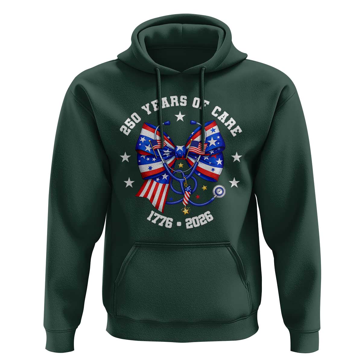 Nurse 250 Years Of Care Hoodie Patriotic American Nurse Gift