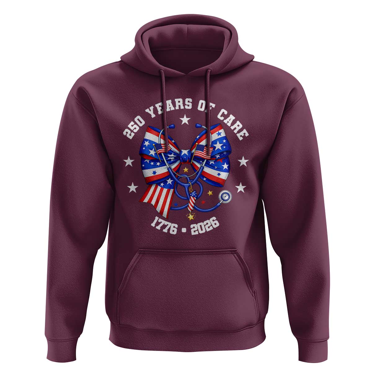Nurse 250 Years Of Care Hoodie Patriotic American Nurse Gift