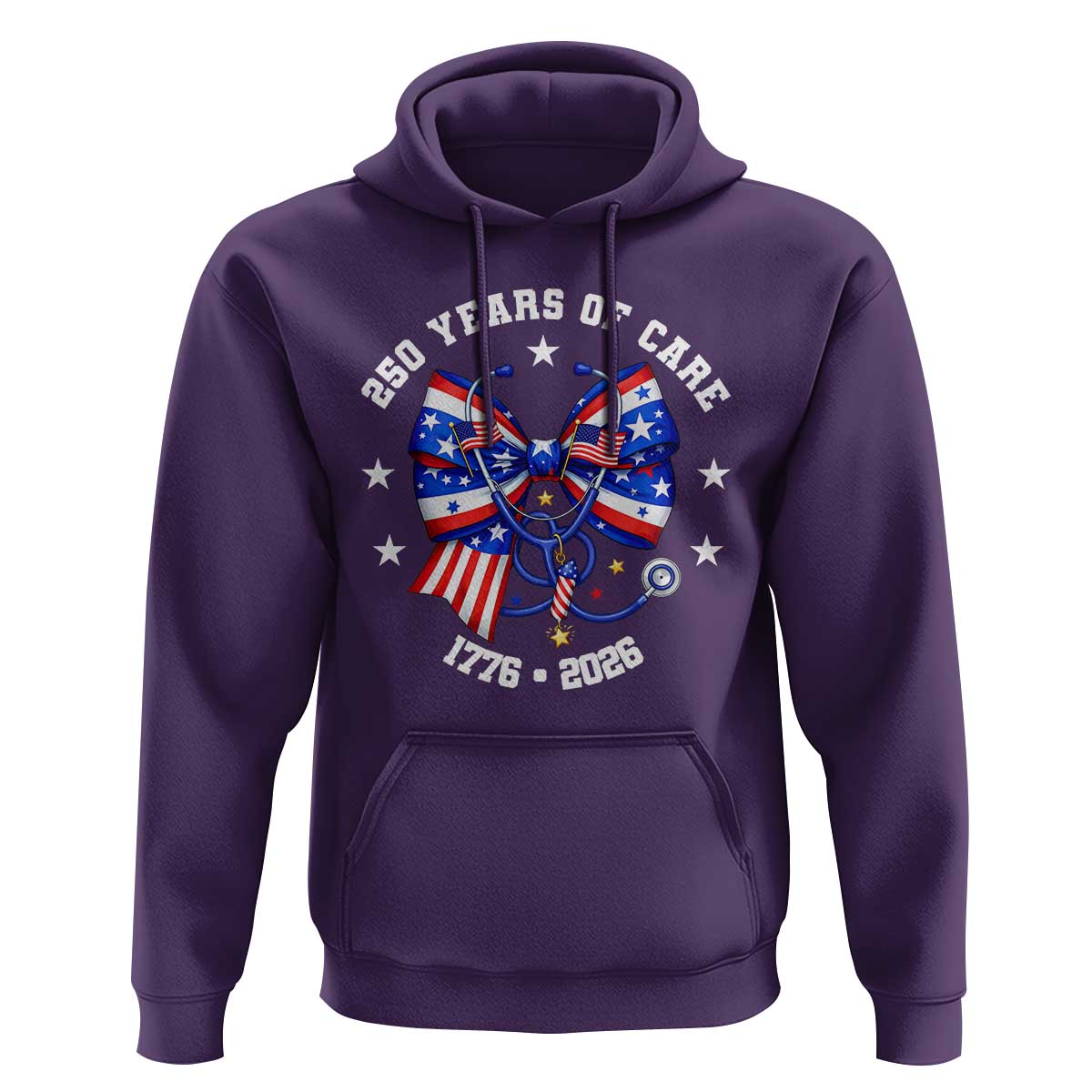 Nurse 250 Years Of Care Hoodie Patriotic American Nurse Gift