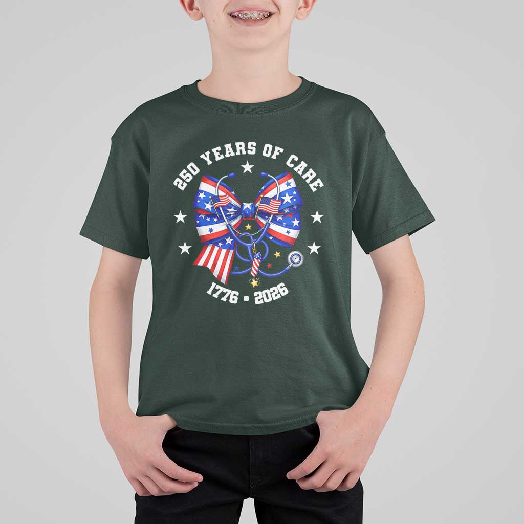 Nurse 250 Years Of Care T Shirt For Kid Patriotic American Nurse Gift