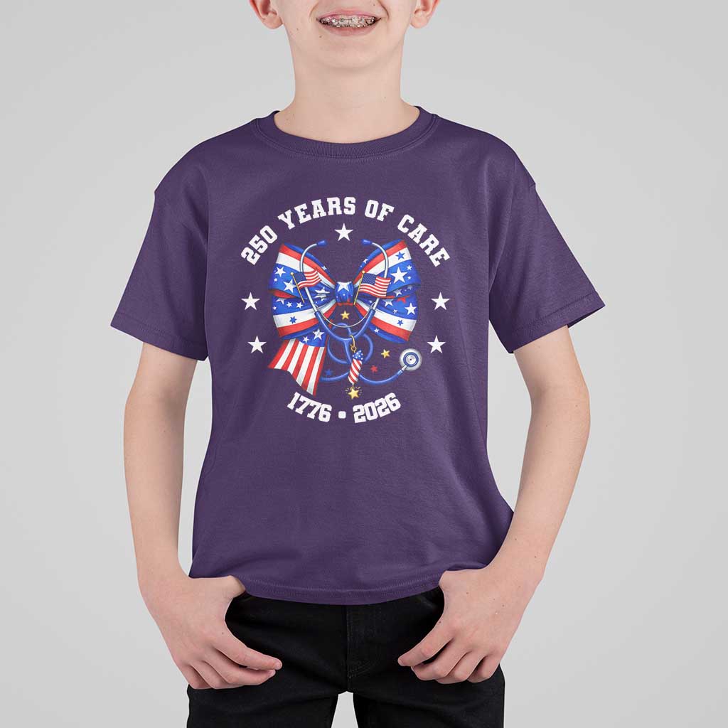 Nurse 250 Years Of Care T Shirt For Kid Patriotic American Nurse Gift